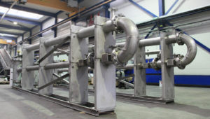 heat exchanger with gas drying