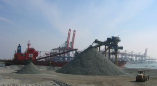 sandstone stockpile